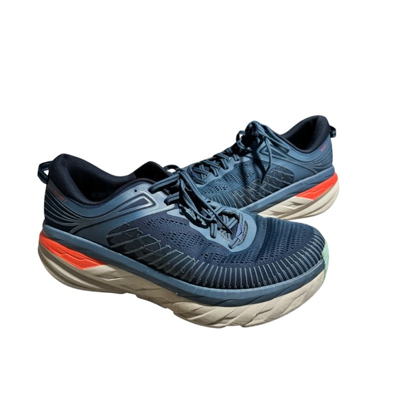 Hoka One One Other - Hoka One One Bondi 7 Men's Athletic Running Shoe Workout Sneaker Blue Size 11